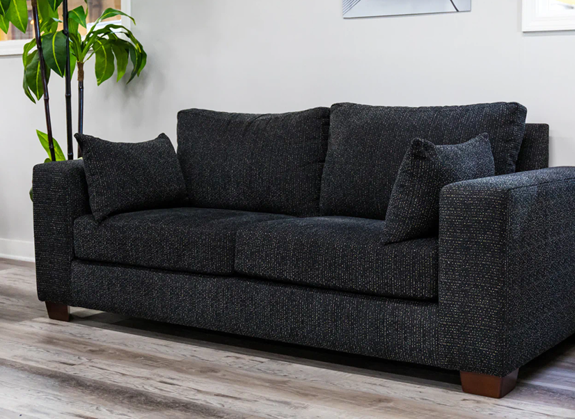 Montrose Custom Sofa in Crypton Dalmatian Ebony