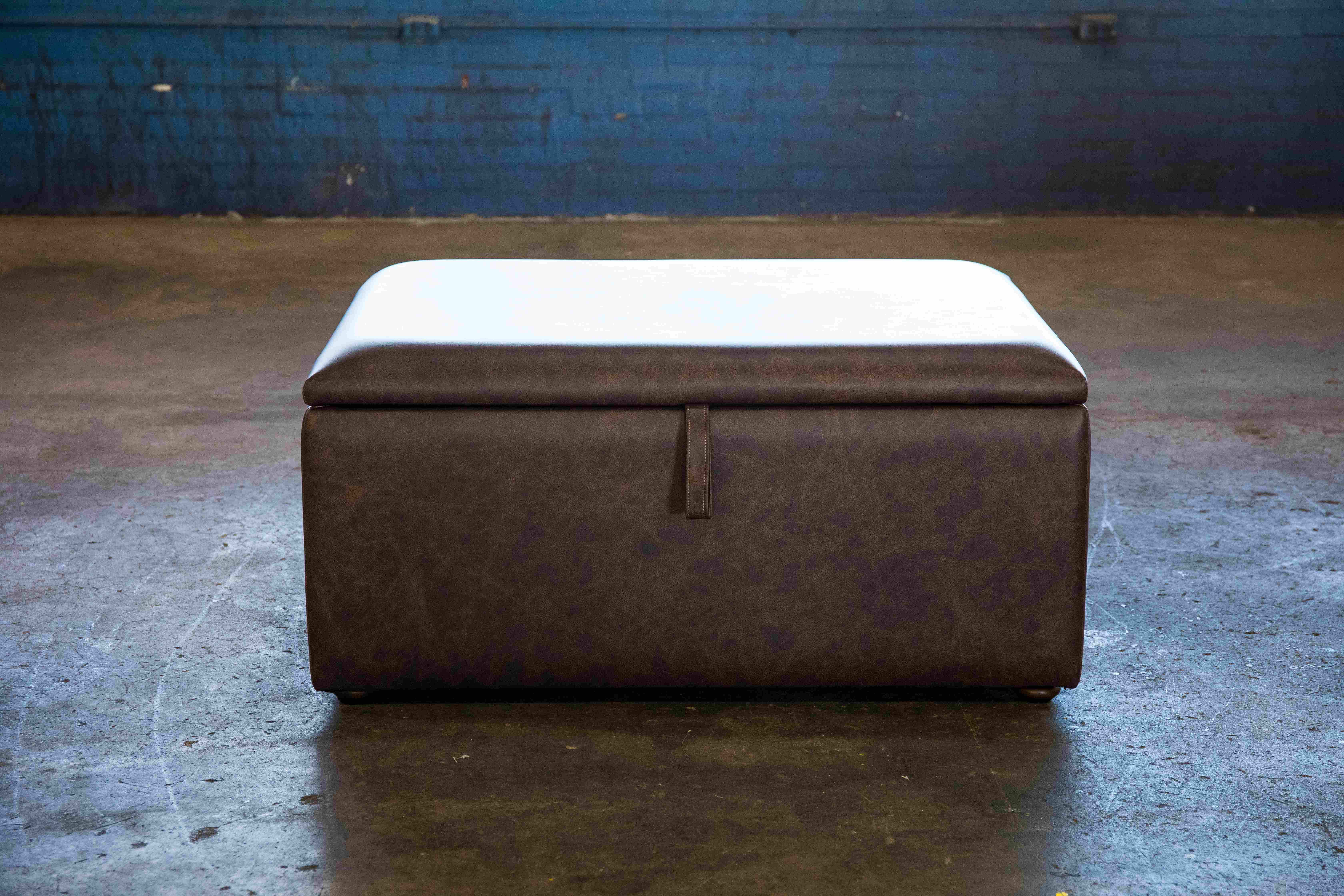 Custom Upholstered Storage Ottoman